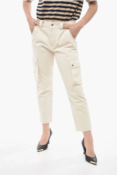 Isabel Marant Evalia Tapered Cotton Cargo Trousers In Multi-colored