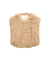 Isabel Marant Off-white Florana Faux-fur Vest In Neutrals