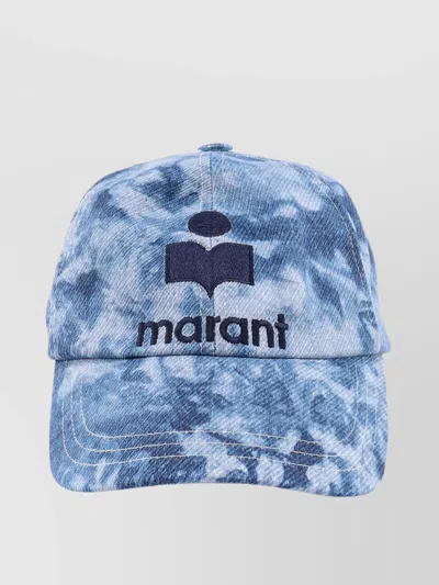 Isabel Marant Tyron Tie-dye Logo Baseball Cap In Blue