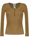 Isabel Marant Lamylic Long Sleeve Cotton Top In Green
