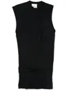 Isabel Marant Sm Leany Black Tied Neck Dress In Black