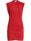 Isabel Marant Leany Mini Dress In Red