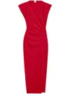 Isabel Marant Cotton Jersey Dress In Red