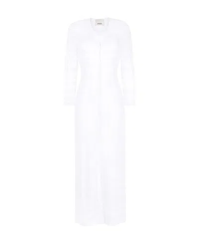 Isabel Marant Cotton Knitted Dress In White