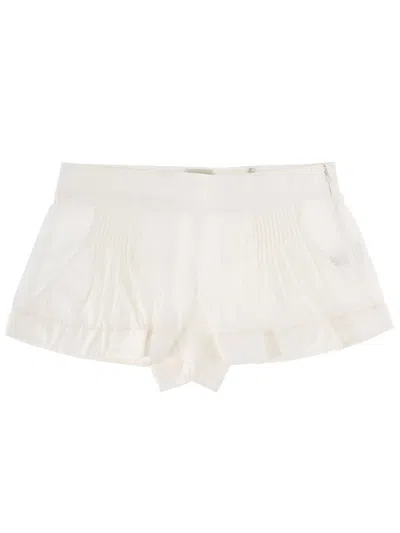 Isabel Marant Cotton Mini Shorts In White