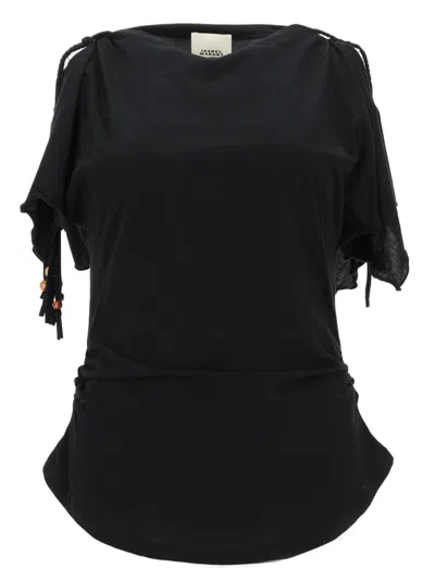 Isabel Marant Cotton Mini Top For Women In Black