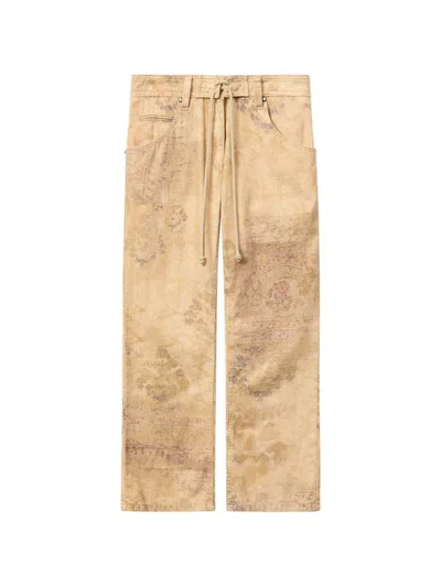 Isabel Marant Cotton Pants In Brown