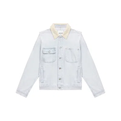 Isabel Marant Cotton Rubber Jackets In Blue