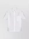 Isabel Marant Cotton Shirt With Short Sleeves And Chest Pocket In White