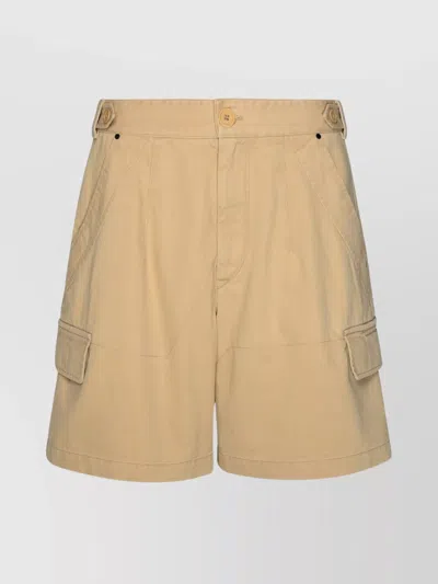 Isabel Marant 'cotton Shorts Featuring Pockets And Belt Loops' In Brown