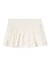 Isabel Marant Cybila Pintucked Cotton Shorts In Neutral
