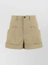 Isabel Marant Women's Tulya Cotton Shorts In Brown