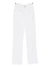 Isabel Marant Cotton Straight Jeans In White