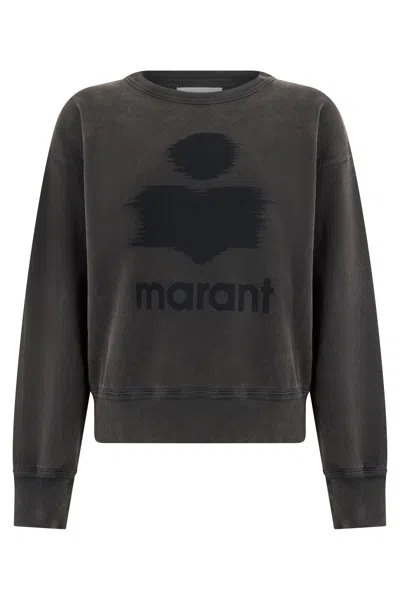 Isabel Marant Cotton Sweatshirt With Print In Gray