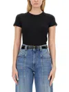 Isabel Marant Cotton Logo Print T Shirt