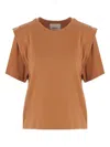 Isabel Marant Cotton T-shirt In Brown