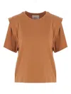 Isabel Marant Cotton T-shirt In Brown