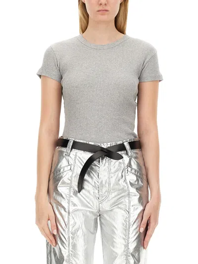 Isabel Marant Cotton T-shirt In Charcoal