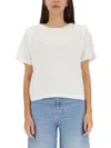 Isabel Marant Women T-shirt Zaely Oversize In Cotone Bianco In White