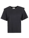 Isabel Marant T-shirt With Round Neck And Short Sleeves In Black