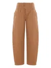 Isabel Marant Cotton Trousers With Buttons In Multi