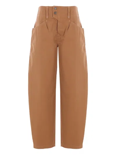 ISABEL MARANT COTTON TROUSERS WITH BUTTONS