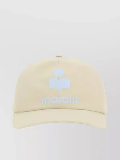 Isabel Marant Tyron Baseball Hat In Ecru/light Bleu