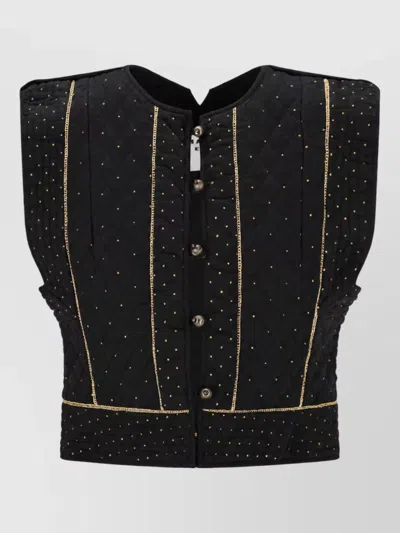 Isabel Marant Cotton Waistcoat In Black