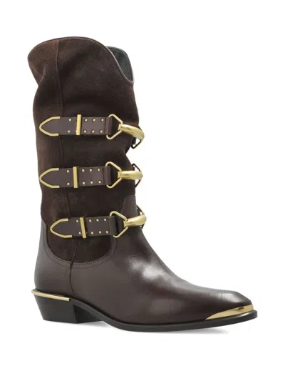 Isabel Marant Cowboy Boots In Brown