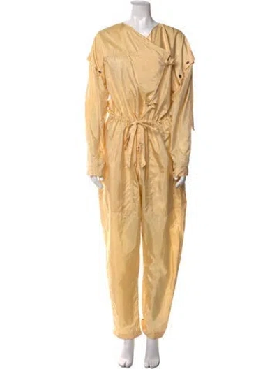 Pre-owned Isabel Marant Cowl Neck Jumpsuit In Yellow