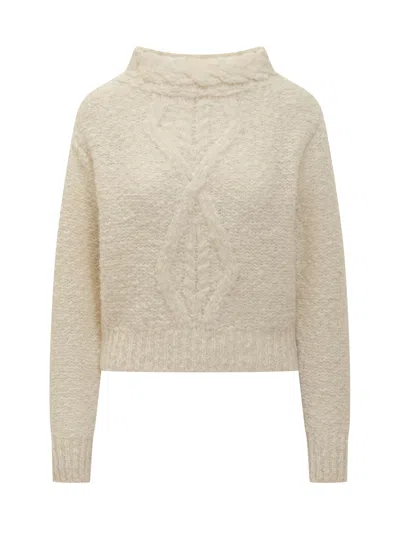 Isabel Marant Cozy Alpaca Blend Pullover In Neutral