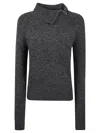 Isabel Marant Zippered Sweater In Gray