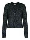 Isabel Marant 'kathlen' Grey Acrylic Blend Cardigan In Gris