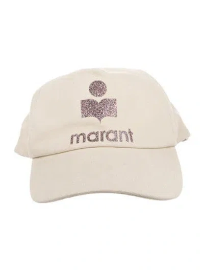 Pre-owned Isabel Marant Cream Logo Baseball Hat In Neutral