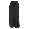 Isabel Marant Crepe Moody Embellished Wrap Maxi Skirt In Black Silk