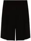 Isabel Marant Elna Pleated Crepe Shorts In Black  