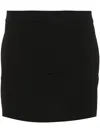 Isabel Marant Licoma High Waist Crepe Mini Skirt In Black