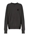 Isabel Marant Crew-neck Cotton-blend Sweatshirt In Black