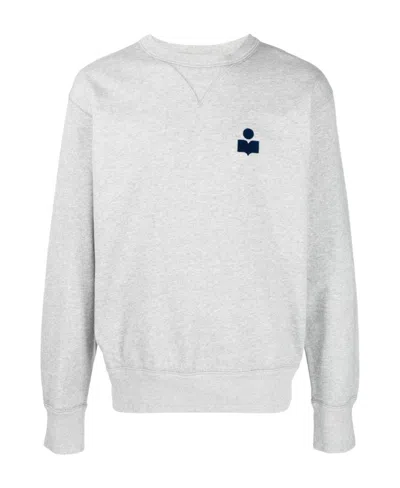 Isabel Marant Crew-neck Cotton-blend Sweatshirt In Ecru