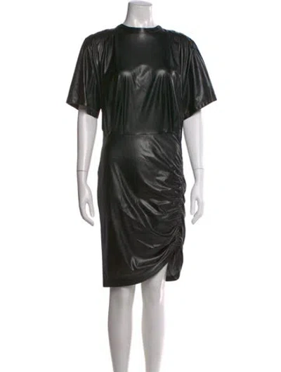 Pre-owned Isabel Marant Crew Neck Knee-length Dress In Black