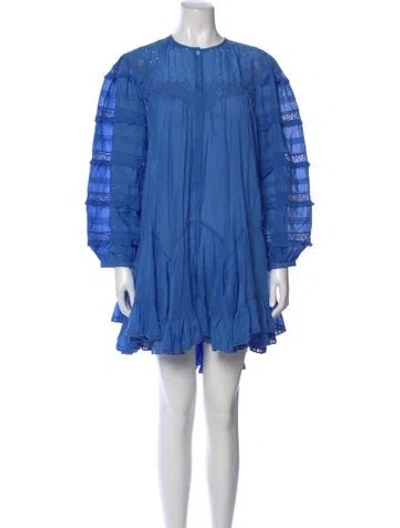 Pre-owned Isabel Marant Crew Neck Knee-length Dress In Blue