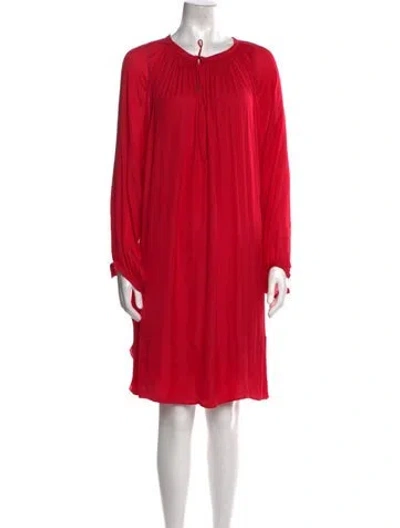 Pre-owned Isabel Marant Crew Neck Knee-length Dress In Red