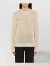 Isabel Marant Recycled Polyester Ecru Crew-neck Jumper In Neutral
