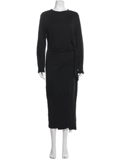 Pre-owned Isabel Marant Crew Neck Long Dress In Blue