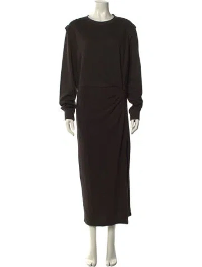 Pre-owned Isabel Marant Crew Neck Long Dress In Gray