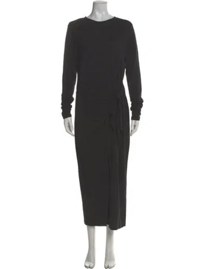 Pre-owned Isabel Marant Crew Neck Long Dress In Gray