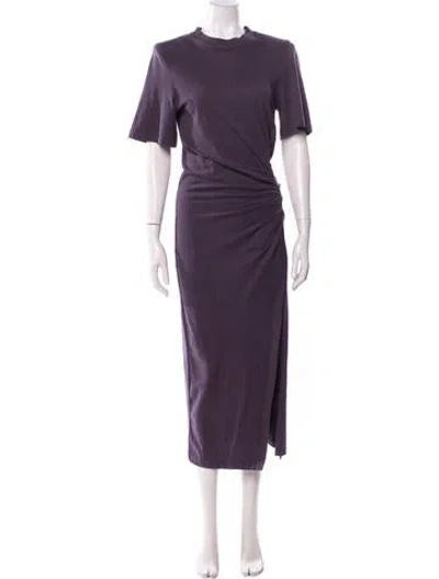 Pre-owned Isabel Marant Crew Neck Long Dress In Purple