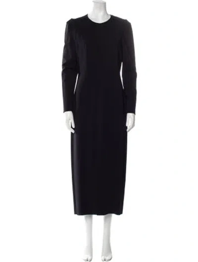 Pre-owned Isabel Marant Crew Neck Long Dress W/ Tags In Black