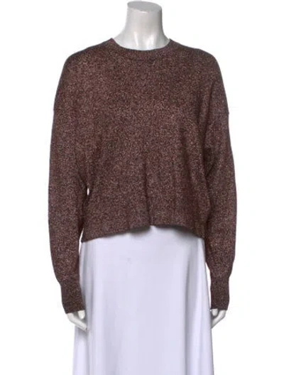 Pre-owned Isabel Marant Crew Neck Long Sleeve Crop Top