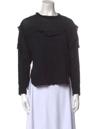 Pre-owned Isabel Marant Crew Neck Long Sleeve Sweatshirt In Black